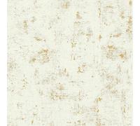 Papel Pintado Vintage Blooming Papel pintado tejido no tejido 10.05 m x 0.53 m Blanco Oro Fabricado en Alemania de A.S. Création 230775 2307-75