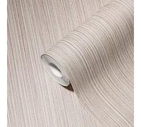 Papel Tapiz Lila-Gris Rayado Con Brillo Metálico - Gris, Violeta