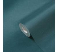 Papel Tapiz Liso Con Efecto Moteado - Azul, Verde