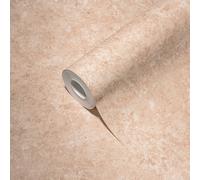 Papel Tapiz Liso Con Patrón Texturizado - Marrón Claro, Beige