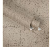Papel Tapiz Melange Con Acabado De Yeso En Estilo Rústico - Beige