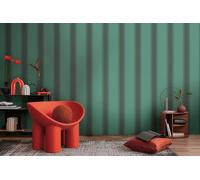 Papel Tapiz MICHALSKY Rayado Con Contraste - Verde, Negro, Gris