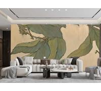 Papel Tapiz Moderno Bloque Caqui Hojas De Cosecha De Otoño Arte Pintura Al Óleo TV Sofá Fondo Pared Dormitorio Sala De Estar Estudio Mural,3D,200x140cm