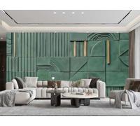 Papel Tapiz Moderno, Pintura En Relieve De Arte Cuadrado De Roca Verde Oscuro, TV, Sofá, Fondo, Pared, Dormitorio, Sala De Estar, Mural De Estudio,3D,150x105cm