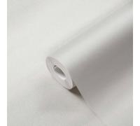 Papel Tapiz Monocromático Efecto Lino Con Estructura Mate - Blanco