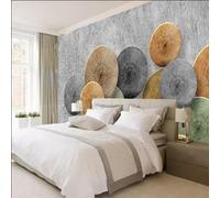 Papel Tapiz Mural 3D Personalizado Abstracto Estereoscópico Espacial Círculo Bola Decoración De Fondo De Tv Para Sala De Estar Foto Tapiz Fresco-400X280Cm