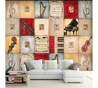 Papel Tapiz Mural De Pared Con Diseño De Equipo De Música 3D Personalizado De Cualquier Tamaño,Moderno,Para Decoración Del Hogar,Pintura Al Fresco-300X210Cm