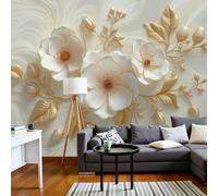 Papel Tapiz Mural Flores En Relieve 3D Papier Peint Lujo Moderno Mural Estéreo Fondo De Tv Papeles De Pared Decoración Del Hogar Papel Tapiz 3D 250X175 Cm