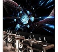 Papel Tapiz Mural Personalizado 3D Con Forma De Cubo,Ciencia Ficción,Tecnología,Tv Moderna,Decoración Del Hogar,Fondo De Pared-400X280Cm