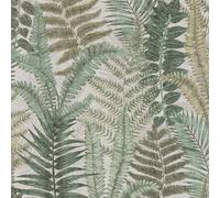 Papel Tapiz Natural Crema Beige Topo Marfil - Floral Cuadro Raya Mármol