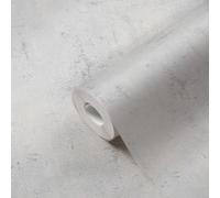 Papel Tapiz Neutro Con Efecto De Yeso En Estilo Rústico - Beige, Blanco
