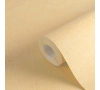 Papel Tapiz No Tejido Con Ligera Textura Textil En Tono Sencillo - Beige