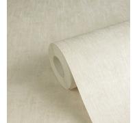 Papel Tapiz No Tejido Con Patrón Estructural - Crema, Beige
