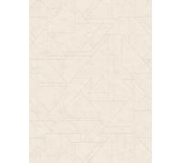 Livingwalls Travel Styles - Papel pintado no tejido con diseño de líneas en color beige y blanco, para diferentes habitaciones, 10,05 m x 0,53 m