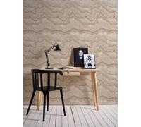Papel Tapiz No Tejido Marmoleado Con Estructura - Gris, Oro