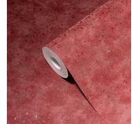Papel Tapiz No Tejido Rojo, Satenado Con Efecto Textura