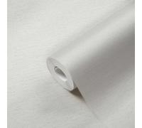 Papel Tapiz Nocturno Con Estructura Textil, Mate - Gris, Blanco