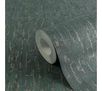 Papel Tapiz Nocturno Y Sutil Con Textura Tejida Y Ligera - Azul, Verde