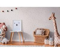 Papel Tapiz Para Niños Con Círculos Y Puntos En Un Ambiente Cálido Y Acogedor