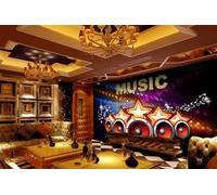 Papel Tapiz, Personalidad Genial, Estrellas Danzantes, Tema De Letras MÚSICA, Bar, Mural De Pared De Fondo De Restaurante Occidental, Papel Tapiz De Cafetería Para El Té De La Tarde,3D,400x280cm