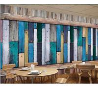 Papel Tapiz Retro Color Nostálgico Bloque De Madera Grano De Madera Collage Tienda De Bebidas Bar Fondo Pared Restaurante Occidental Papel Tapiz Café Mural,3D,430x300cm