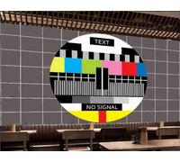 Papel Tapiz Retro Nostálgico Abstracto Geométrico Bloque De Color TV Personalidad Bar Cafetería Fondo Mural Restaurante Occidental Papel Tapiz,3D,150x105cm