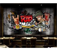 Papel Tapiz Retro Pared De Cemento Nostálgico Hip-hop Rock Bar De Música KTV Pared De Fondo Restaurante Occidental Papel Tapiz Bebidas Cafetería Mural,3D,400x280cm