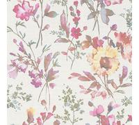 Pétalo Poesía Papel Pintado Texturizado Vinilo Floral Acuarela Rosa 79061-1