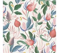 Papel Tapiz Rosa Rollo Diseño Still Bloom Vinilo Texturizado AS CREATION 79062-5