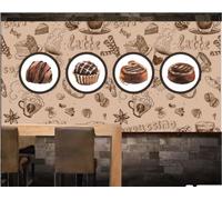 Papel Tapiz Simple Pintado A Mano, Pasteles De Pan, Tienda De Postres Para Hornear, Té De La Tarde, Cafetería, Mural De Fondo, Papel Tapiz De Restaurante Occidental,3D,150x105cm