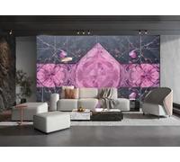 Papel Tapiz Simple, Rosa, Gota De Agua, Arte Cuadrado, Mármol, TV, Sofá, Fondo, Pared, Dormitorio, Sala De Estar, Mural De Estudio,3D,250x175cm