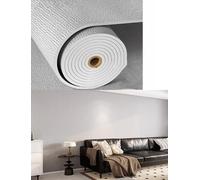 Papel tapiz térmico aislante, adhesivo de pared impermeable de espuma de 5 mm, rollo de espuma de lino for sala de estar.(Grey,50meter)