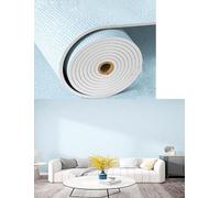 Papel tapiz térmico aislante, adhesivo de pared impermeable de espuma de 5 mm, rollo de espuma de lino for sala de estar.(Blue,30meter)