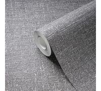 Papel Tapiz Textil Con Estructura Ligera - Gris