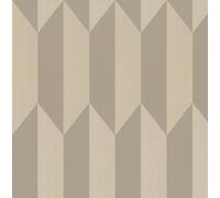 Livingwalls papel pintado no tejido con motivo geométrico en plata, metalizado, marrón y gris - papel pintado gráfico moderno 10,05 m x 0,53 m diseño de COSMOPOLITAN - 790865