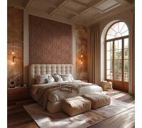 Livingwalls Hot Spots Papel pintado no tejido Ornament 10,05 m x 0,53 m - Rojo, dorado, metálico - Papel pintado clásico - 786723