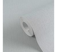 Papel Tapiz Unicolor Con Aspecto Textil De MICHALSKY - Gris, Azul