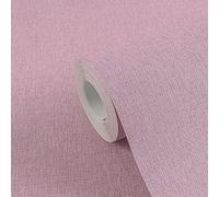 Papel Tapiz Unicolor Con Efecto Textil De MICHALSKY - Lila