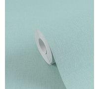 Papel Tapiz Unicolor Con Ligera Textura Textil De MICHALSKY - Azul