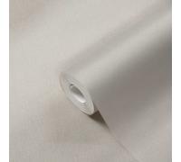 Papel Tapiz Unicolor Con Patrón Texturizado En Acabado De Lino - Beige