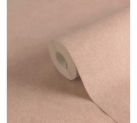 Papel Tapiz Unicolor En Suave Acabado De Yeso - Rosa, Gris