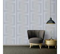 A.S. Création Versace Papel Pintado Liso Papel pintado tejido no tejido 10.05 m x 0.70 m Plata