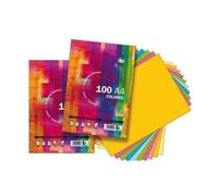 Papel A4 80 Gramos Tauro-Extra 100 Hojas (10 Colores de Tonos Fuertes por 10 Hojas)
