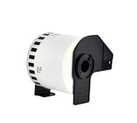 Papel térmico 1 4 Rollos DK 4205 DK 44205 Etiqueta 62 mm x 30 48 m Rollo Continuo Compatible con Impresora de Etiquetas QL Papel Blanco(1 Roll)