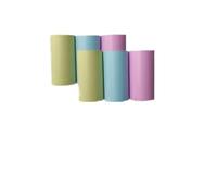 Papel Térmico 10 Uds Mini papel for impresora, rollos de imprimibles 57x25mm térmico for térmica bolsillo impresión recibos para Papelería Negocio y Caja Registradora(6 color normal)