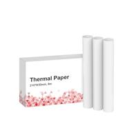 Papel Termico 3 rollos de papel térmico de 210 mm for impresora A40, rollo de papel térmico continuo resistente al agua y al aceite for uso doméstico y de oficina.
