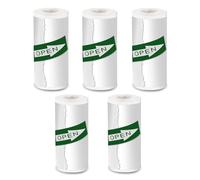 Papel térmico Blanco Papel para Impresora Mini Adhesivo Papel para Impresora Papel térmico 5 Rollos 2 años Adhesivo 57 mm x 25 mm para revistas Textos fotográficos Notas de Estudio y más