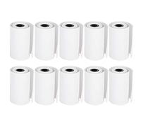 Papel térmico de 10 rollos, negro sobre papel de impresora térmica para impresora de bolsillo Bluetooth, 6 m de longitud para cada rollo, ancho: 5.5 cm