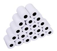 Papel térmico,Empaquetado 20 Rollos de papel de pulpa de madera 100% puro de 57x40 mm impresos claramente aprobados para el supermercado Tienda de conveniencia
