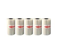 Papel Térmico Papel térmico transparente adhesivo de 57MM X 30MM, papel for Mini impresora térmica, impresión fotográfica para Papelería Negocio y Caja Registradora(5pcs)